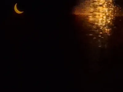  Zachód nadgryzionego Słońca i noc... nie muzeów - Perseidów :) 