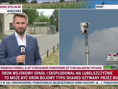 Embedded thumbnail for Dron bojowy typu Shahed eksplodował blisko Warszawy