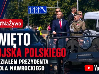 Embedded thumbnail for  #NaŻywo | Święto Wojska polskiego z udziałem Prezydenta Karola Nawrockiego