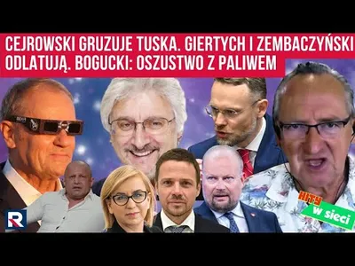 Embedded thumbnail for  Cejrowski gruzuje Tuska. Giertych i Zembaczyński odlatują..