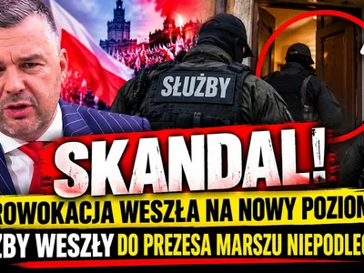 Embedded thumbnail for  PROWOKACJA WESZŁA NA NOWY POZIOM?! Służby weszły do prezesa Marszu Niepodległości