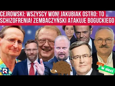 Embedded thumbnail for Cejrowski: wszyscy won! Jakubiak ostro: to schizofrenia! 