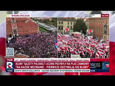 Embedded thumbnail for Morze biało-czerwonych flag na proteście w Warszawie