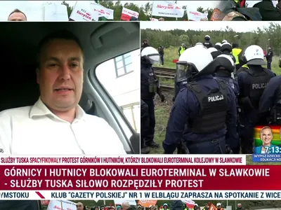Embedded thumbnail for Policja stłumiła protest górników i hutników