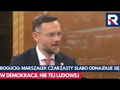 Embedded thumbnail for Bogucki: marszałek Czarzasty słabo odnajduje się w demokracji, nie tej ludowej