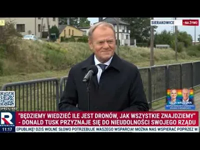 Embedded thumbnail for Tusk: będziemy wiedzieć ile jest dronów.. jak je wszystkie znajdziemy
